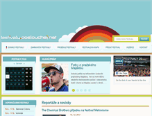 Tablet Screenshot of festivaly.poslouchej.net